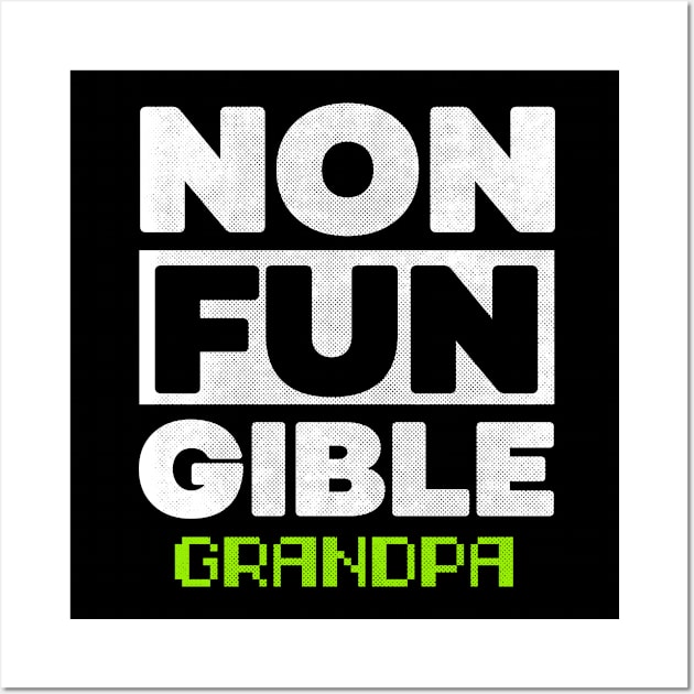 Non Fungible Token Grandpa nft Wall Art by opippi